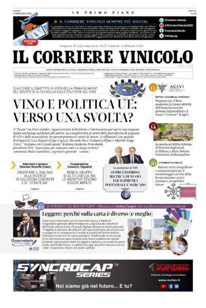 Scarica la tua copia del Corriere Vinicolo